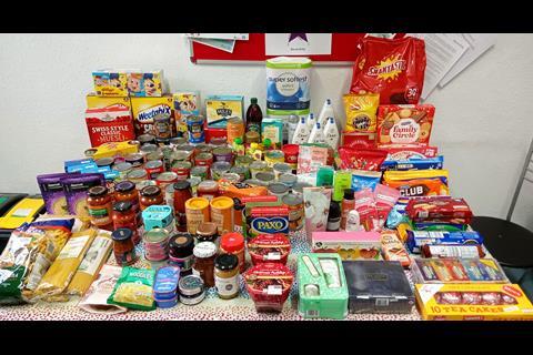 Barcan Kirby’s foodbank donation